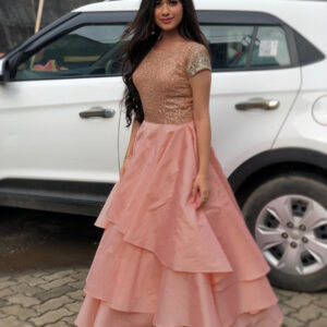 Buy Stunning Jannat Silk Fabric Gown At Globaltipsgroup