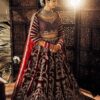 *Bridal special Maroon Velvet lehengha choli set Embroidery work with Dupatta*