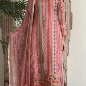 *FASHIONABLE ICON DESIGN NEW ONION PRINTED MASLIN HEAVY SEQUENCE WORK SUIT LAUNCH SPECIAL FOR EID PAKISTANI COLLECTION*