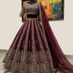 *PRESENTING NEW DESIGNER  EXCLUSIVE CORDING SEQUANCE WORK LEHENGA CHOLI WITH DUPATTA*