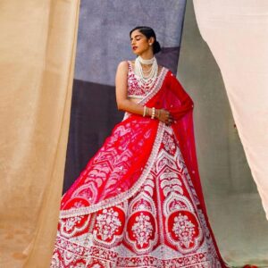 *TRENDING NEW DESIGNER HEAVY EMBROIDERY WORK LEHENGA CHOLI WITH DUPATTA*