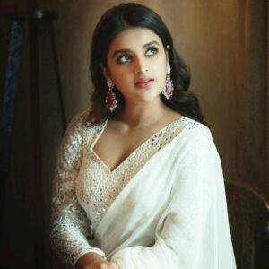 *_NEW PARTY WEAR EMBROIDERY WORK SAREE WITH REAL MIRROR SAREE WEAR BY NIDHHI AGERWAL  *_