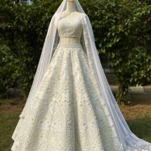 *PRESENTING NEW DESIGNER  EXCLUSIVE EMBROIDERY WORK LEHENGA CHOLI WITH DUPATTA*