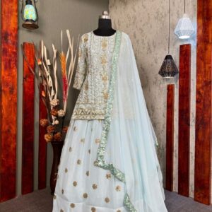 *NEW DESIGER HEAVY SEQUANCE EMBROIDERED WORK SUIT AND LEHENGHA WITH DUPATTA*