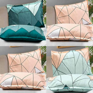 Super Soft Microfiber Cotton Printed Pillow Covers Set of 8 – 17″ x 27″ Inches, Printed Pillow Cover Green Mountains Combo