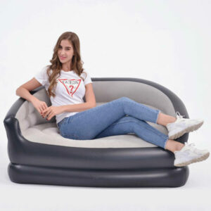 Customized double air couch Inflatable lounge chair sofa with armrest backrest
