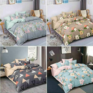 Microfiber King Size Double Bedsheet Combo Pack of 4 Along with 8 Pillow Covers (Pack of 4) Bedsheets
