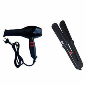 Combo of 1500W Hair Dryer and Hair Straightener Pressing Machine