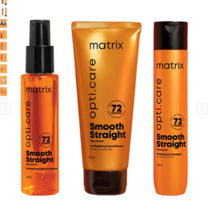 Set of Opti Care Smooth Shampoo 350 ml + Hair Serum 100 ml + Conditioner 196 g