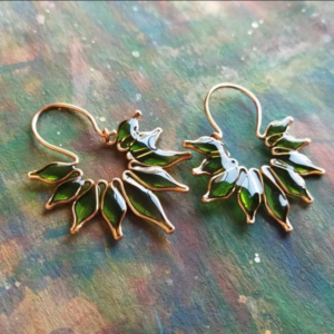 Lotus rings, large copper rings, resin rings. Handmade jewelry, handmade jewelry. Boho jewelry. Original gift for women.