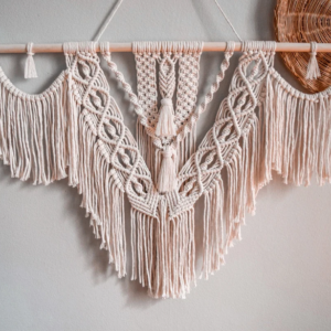 Macrame Pattern | ‘From the Heart’ | Written PDF with photos by BerryandClove | Beginner Digital Wall Hanging Pattern | Instant download