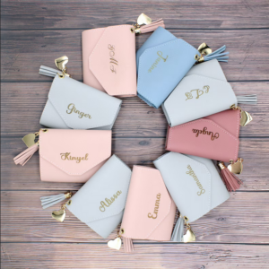 Mother's Gift,Ldeas Wallet,Personalised Womens Wallet,Card bag,Engraving Wallet,Birthday Gift,Wife gift,Girlfriend Gift,Wedding Gift.