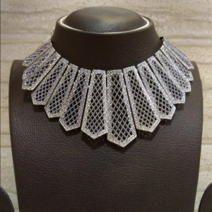 Indian jewelry Silver necklace Oxidized indian jewelry Choker Dainty necklace Best friend necklace Mom necklace Black owned jewelry