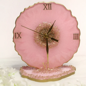 Resin Clock,Small Clock,Desk Clock,Clocks for Table,Elegant Desk Clock,Resin Clocks,Mother's Day Gift,Gifting Ideas