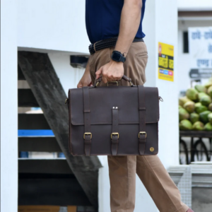 Leather Messenger Bag|Laptop Bag|Mens Leather Bag|Leather Briefcase|Large Satchel|Rustic briefcase|Personalised Gifts For Him|Crossbody Bag