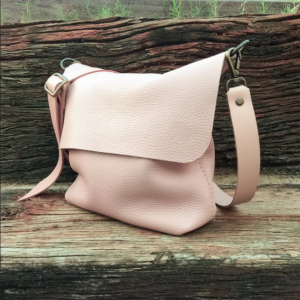 Available in 16 colors! Leather Crossbody Bag. Handcrafted. UN