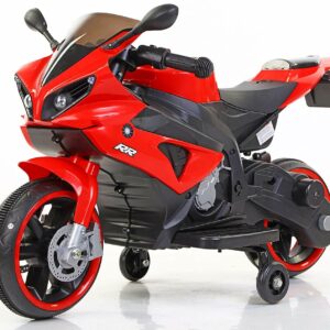 MunMun Toys Battery Operated Ride on Bike for Kids with Music (USB), Lights for 2 to 4 Year Child (Red) 007